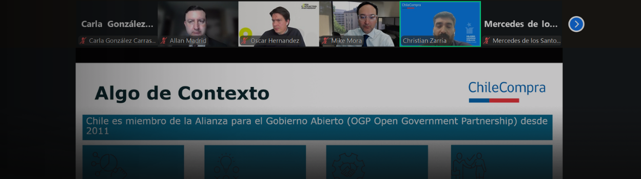 ChileCompra comparte su experiencia en Datos Abiertos en encuentro organizado por la Escuela de Gobierno de la OEA