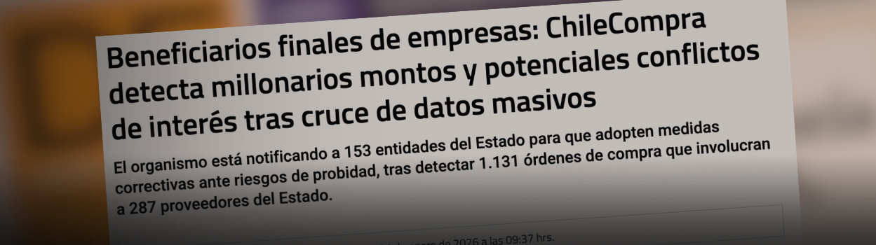 ChileCompra detecta potenciales conflictos de interés por $3.452 millones tras cruce de datos masivo