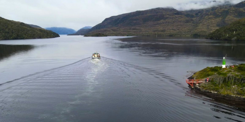 imagen referencial canal Kirke en Magallanes. Fuente directemar.cl