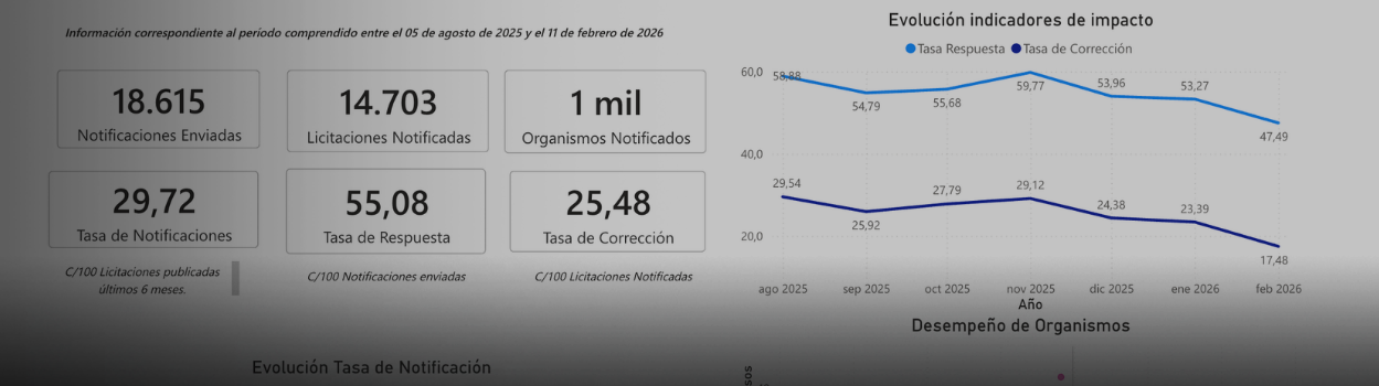 Observatorio ChileCompra dispone de panel con datos del monitoreo automatizado de irregularidades e incumplimientos normativos   